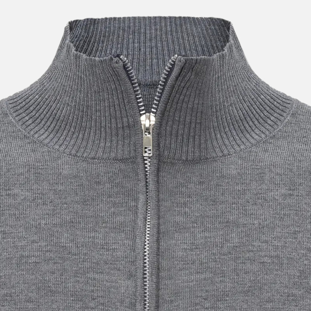 Fleur de Style | Homme | Pullover à col montant – Pull en maille décontracté avec extensibilité