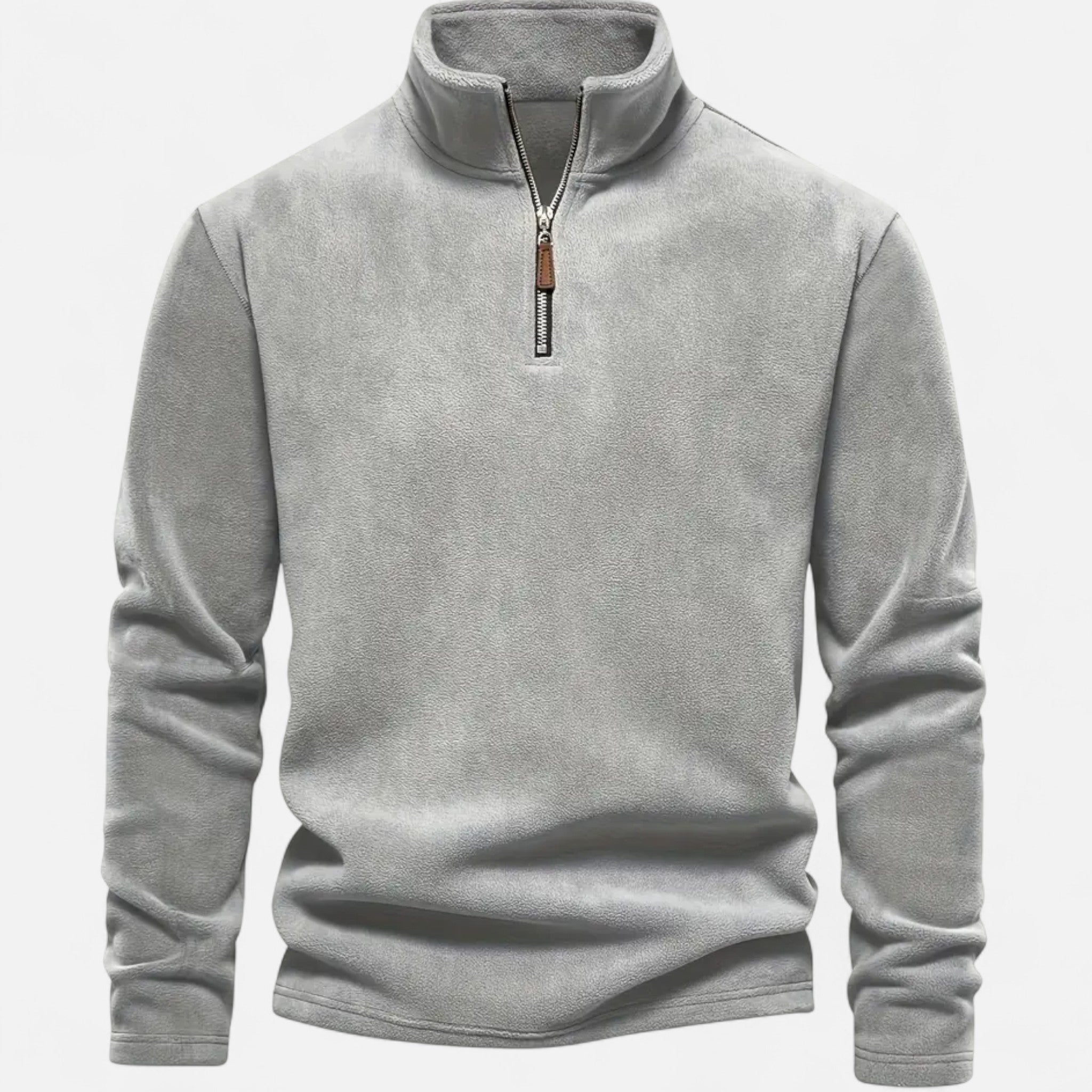 Fleur de Style | Pull-over à demi-zip pour hommes à manches longues