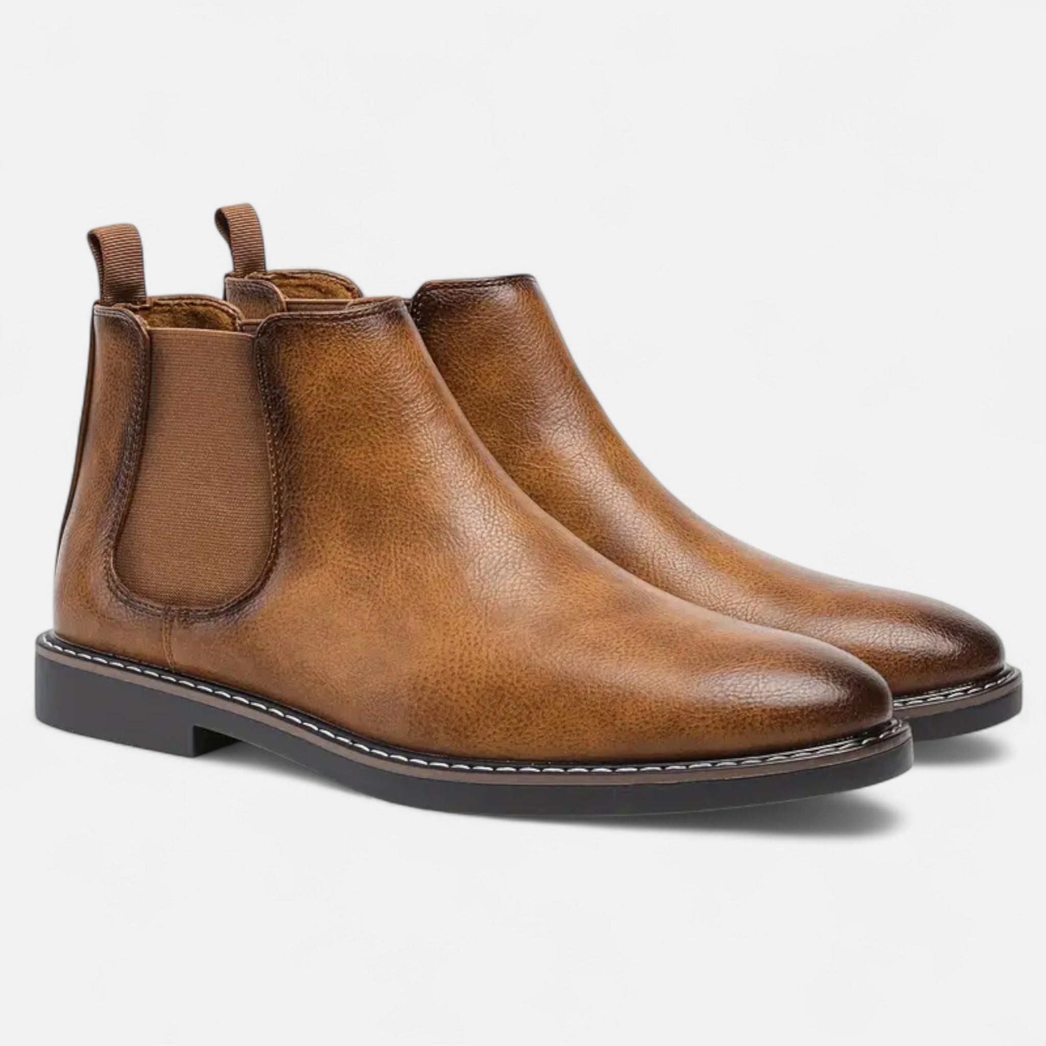 Fleur de Style | Bottines à talon rond pour homme
