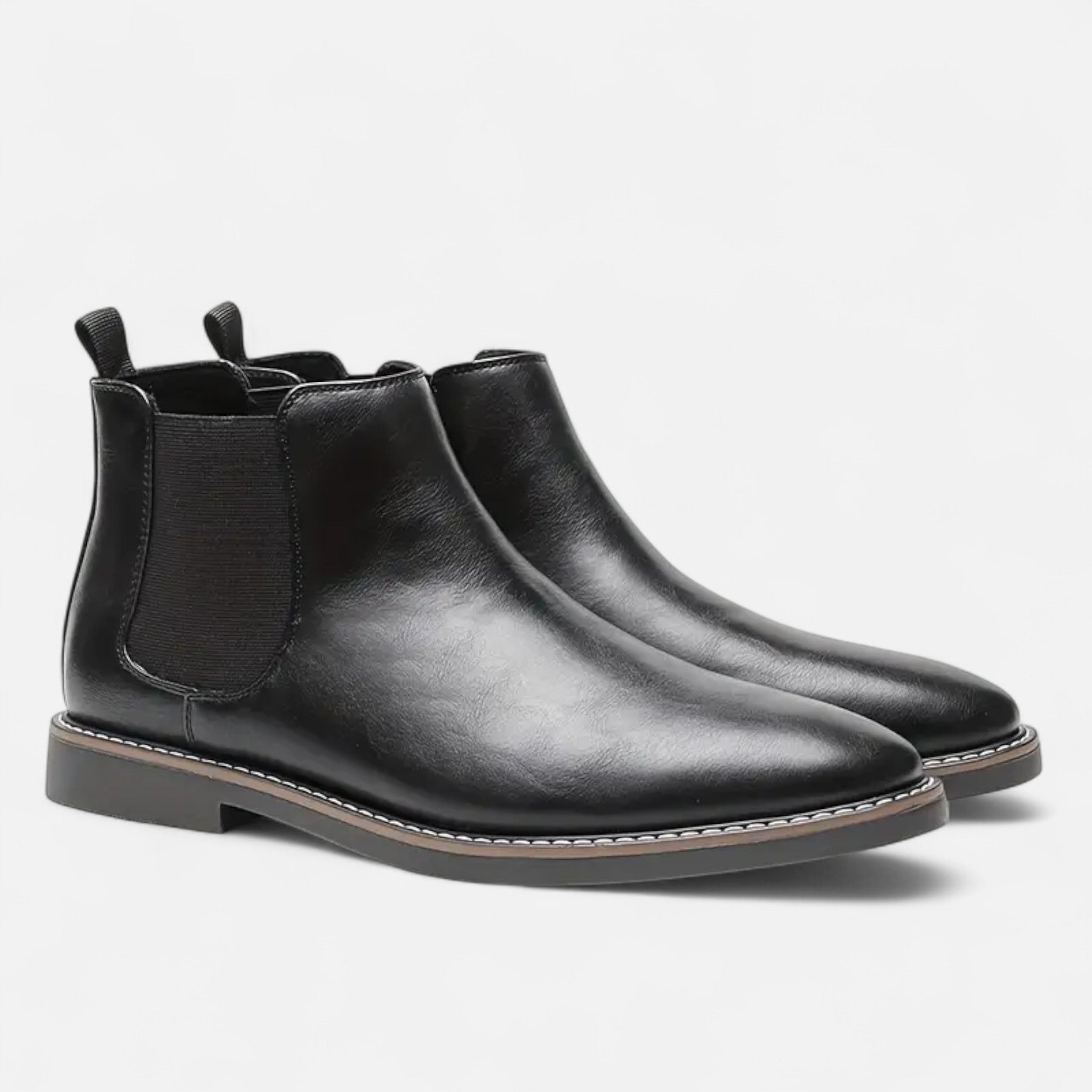 Fleur de Style | Bottines à talon rond pour homme