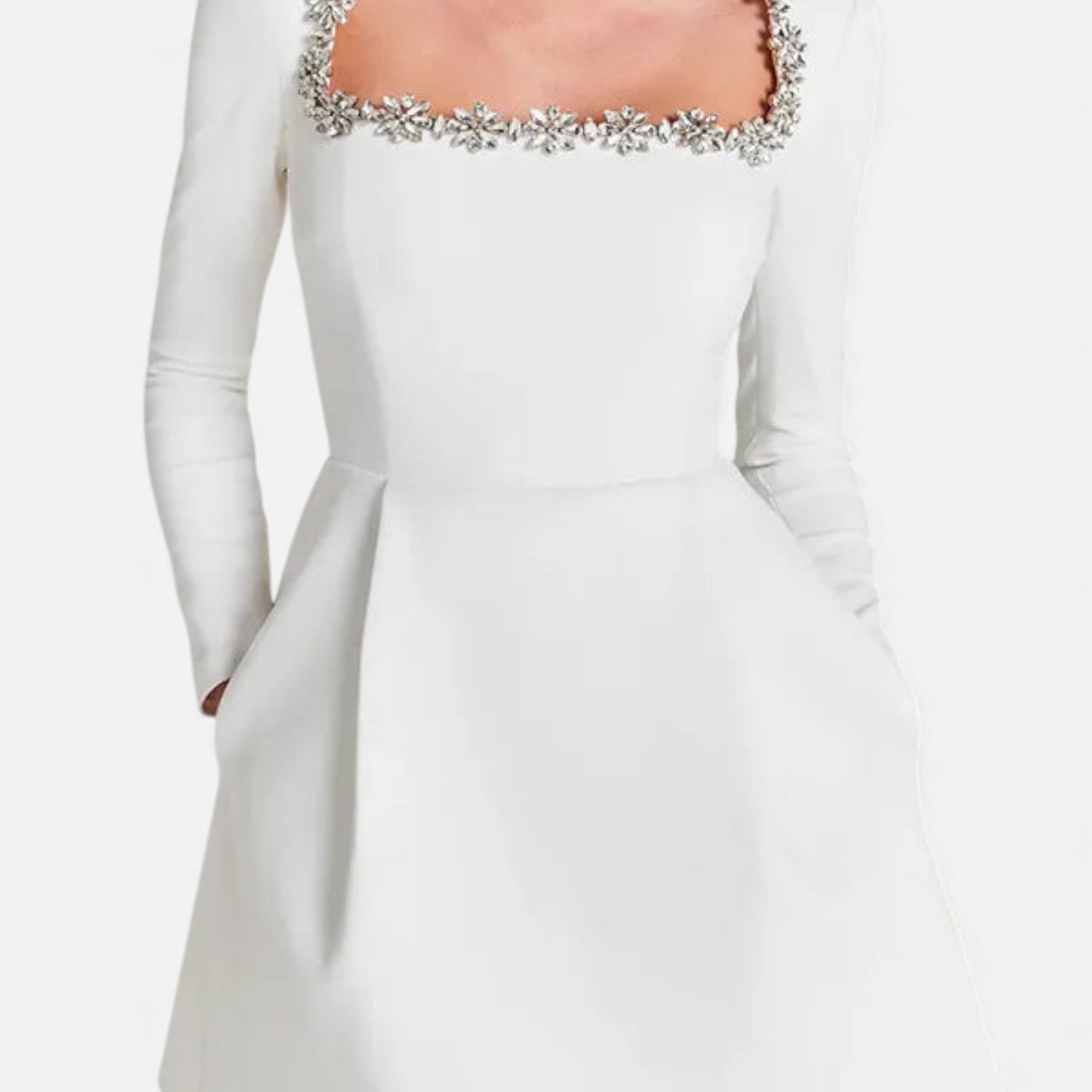 Fleur de Style | Robe mini en velours pour femme à coupe trapèze