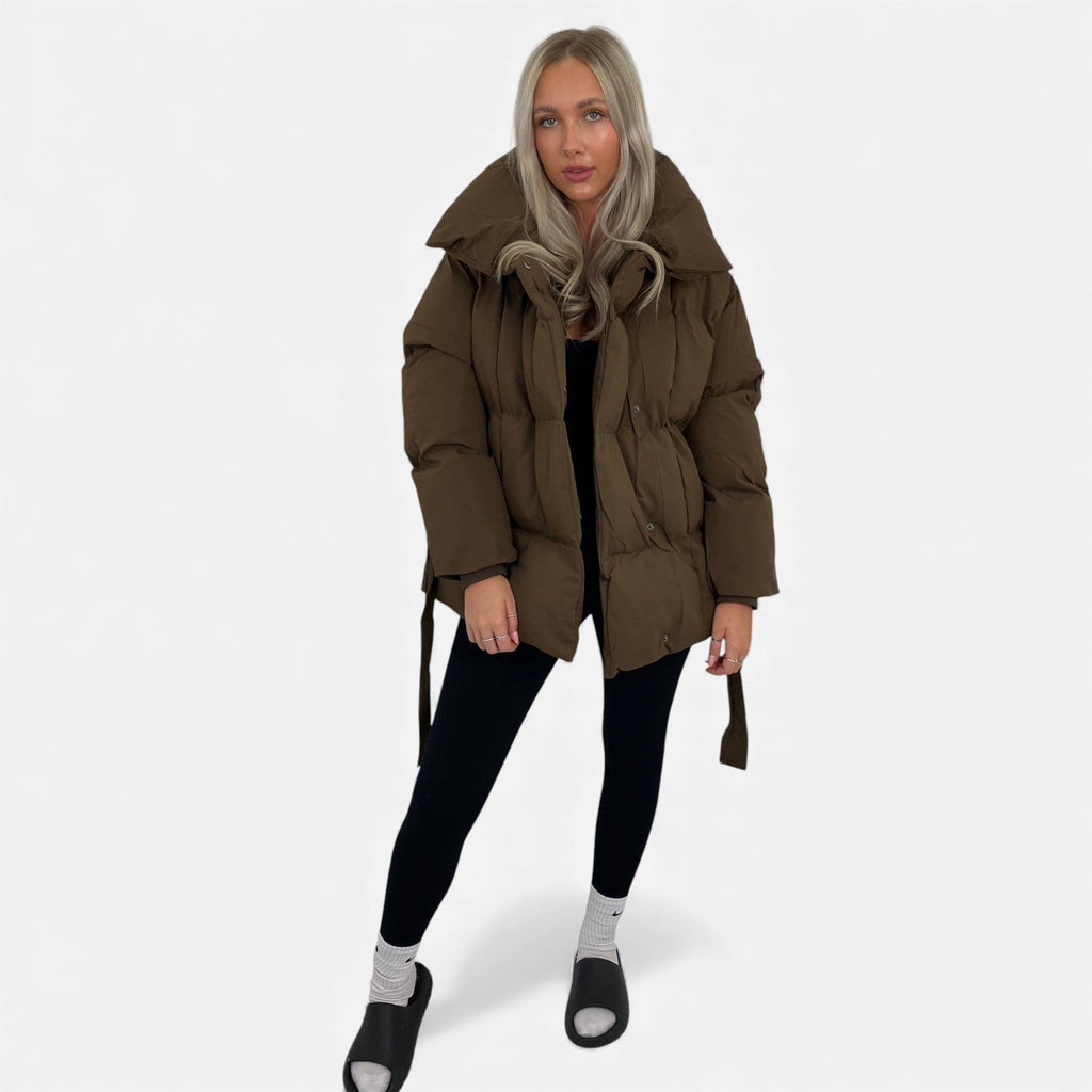 Fleur de Style | Veste matelassée à ceinture pour femme