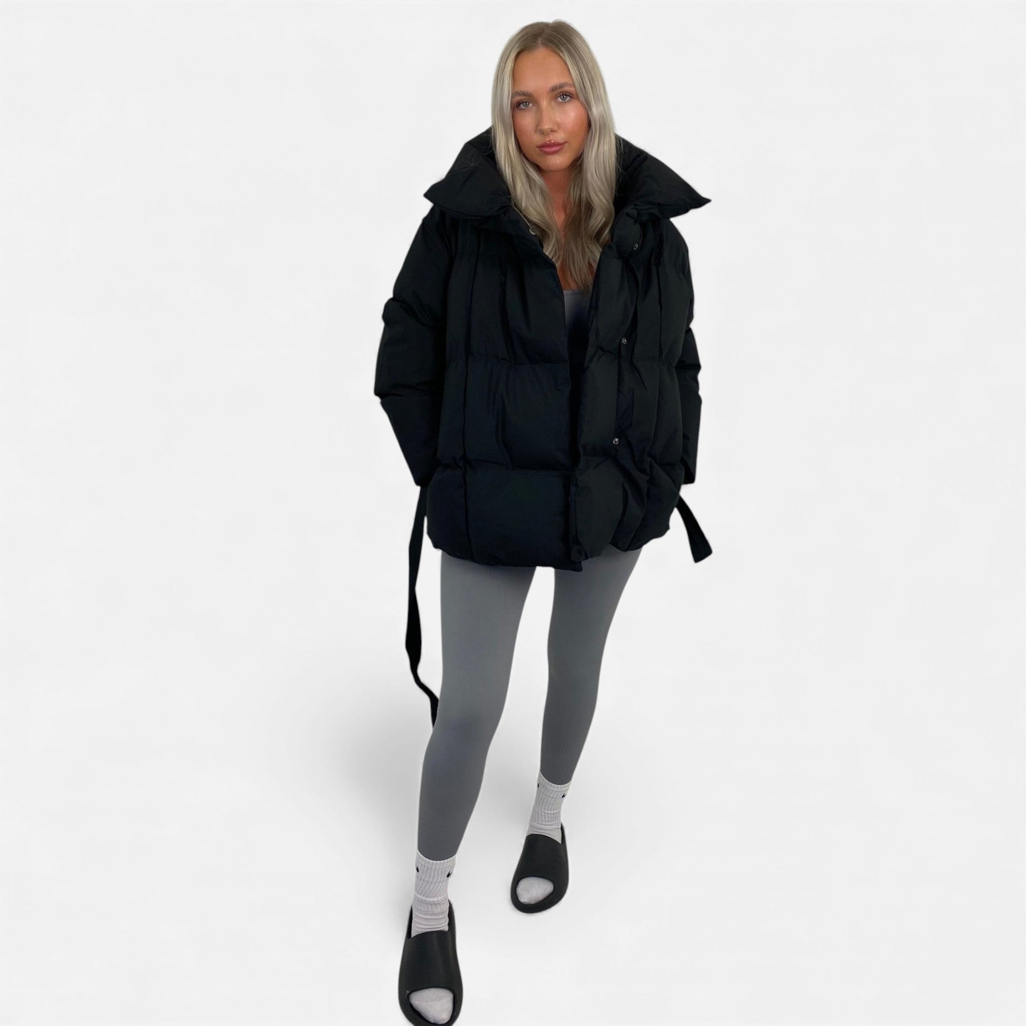 Fleur de Style | Veste matelassée à ceinture pour femme