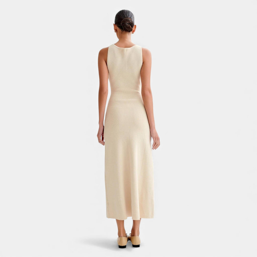 Fleur de Style | Robe longue en maille sans manches pour femme en teinte Harmonie Heritage