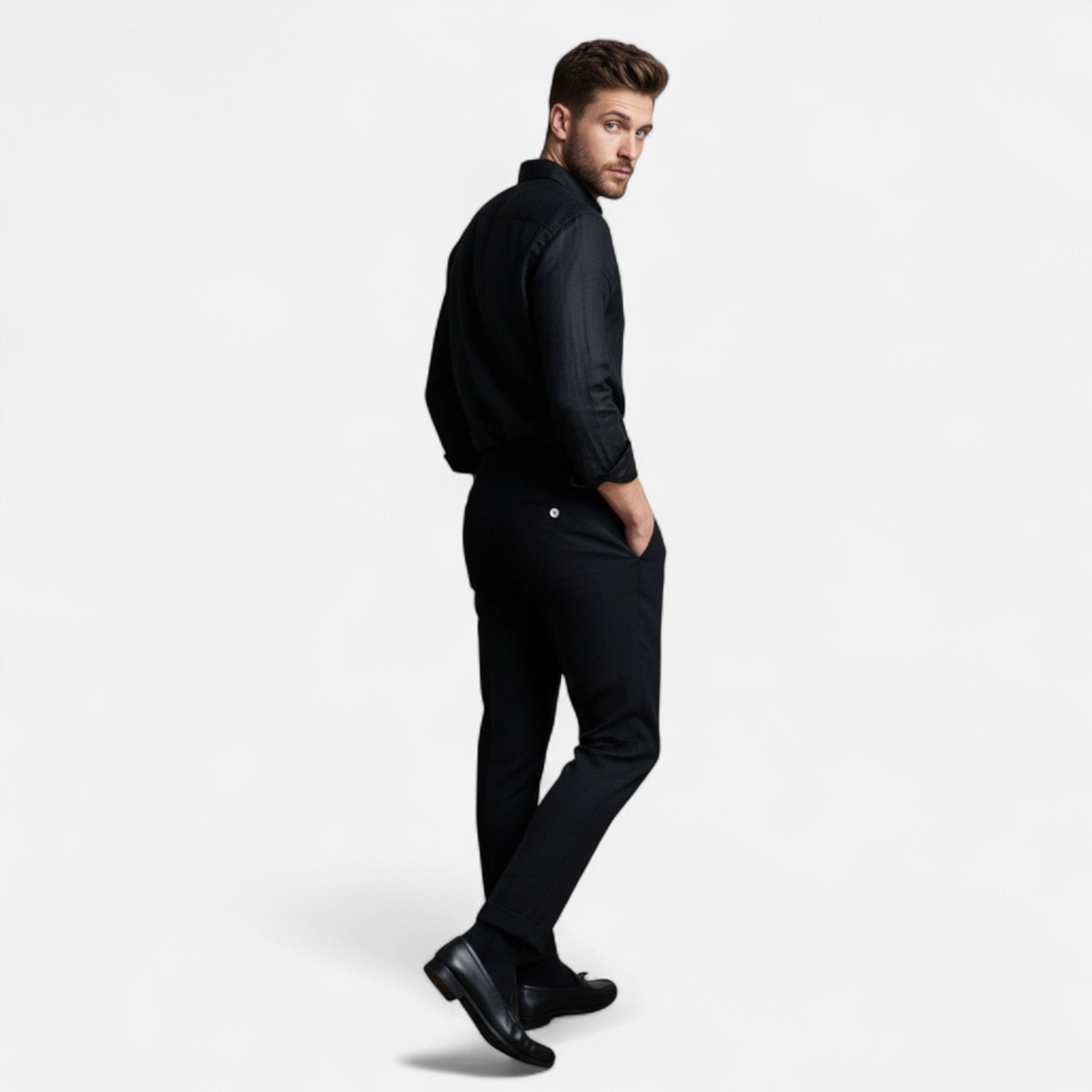 Fleur de Style | Pantalons pour Hommes à Taille Haute