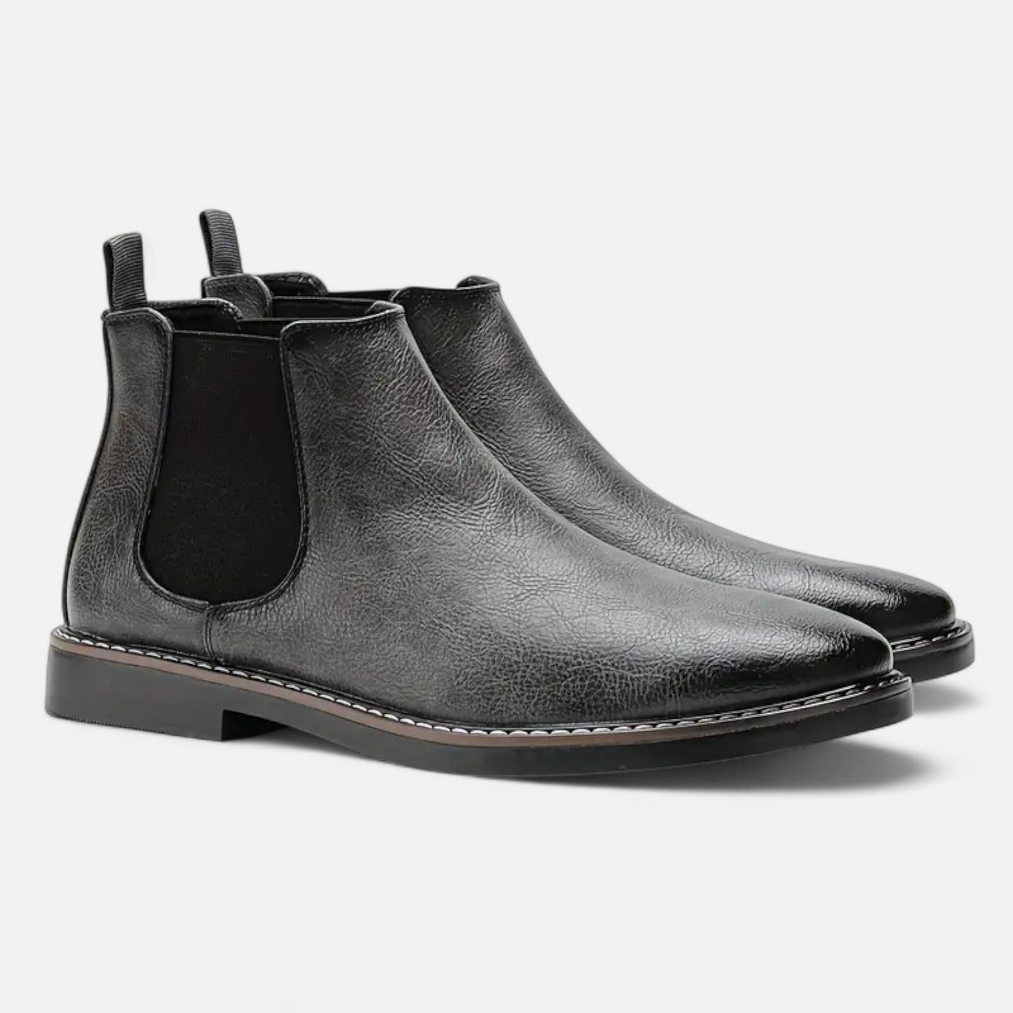 Fleur de Style | Bottines à talon rond pour homme