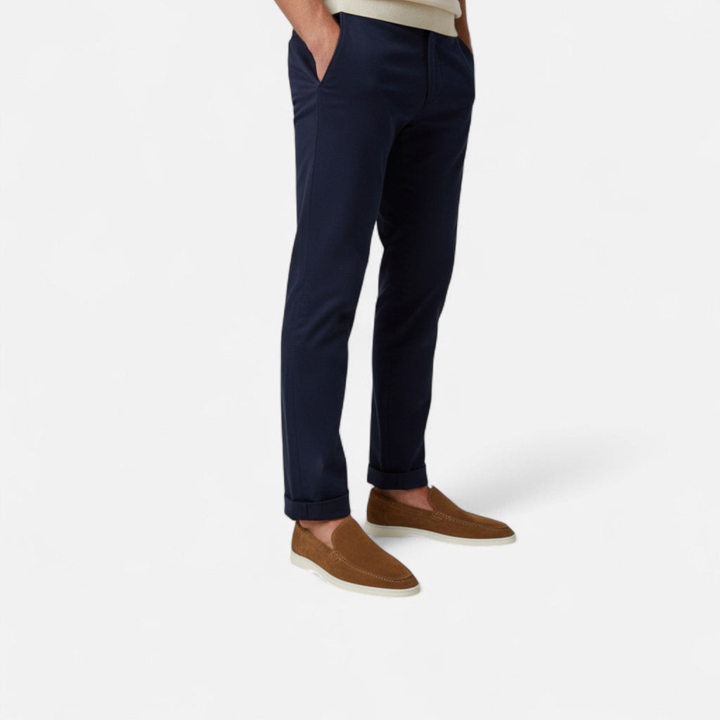 Fleur de Style | Mocassins en daim pour hommes Chaussures de ville sans lacets