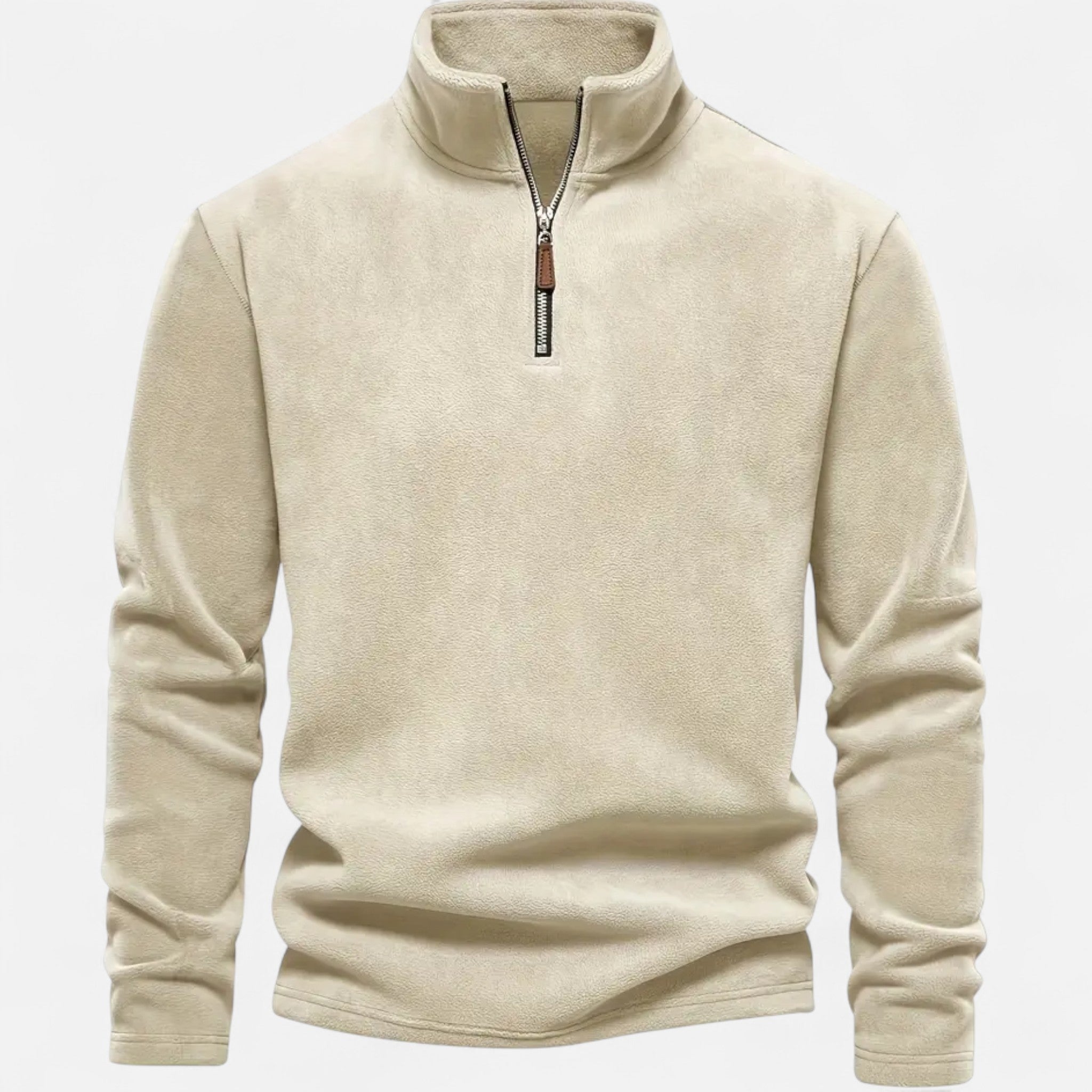 Fleur de Style | Pull-over à demi-zip pour hommes à manches longues