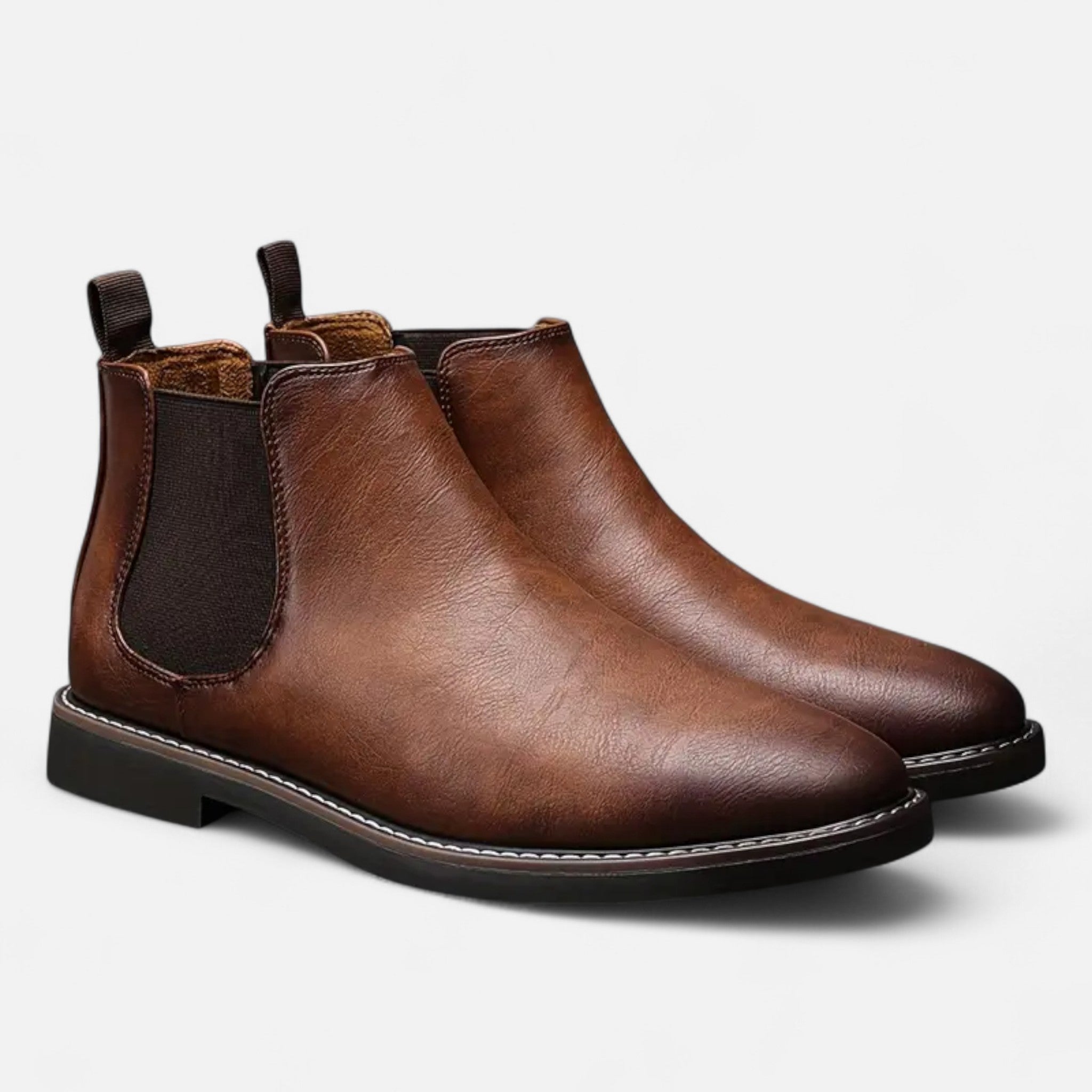 Fleur de Style | Bottines à talon rond pour homme