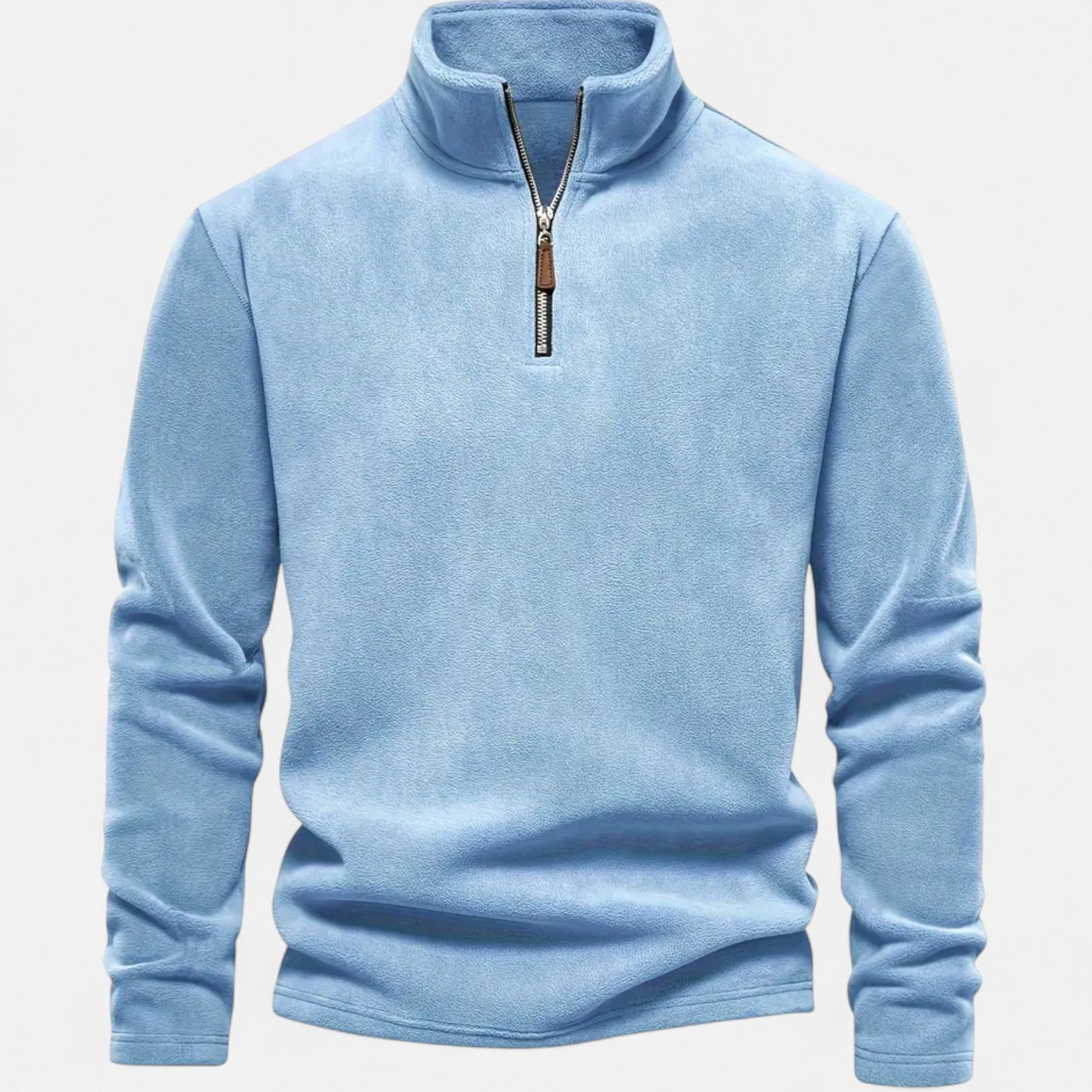 Fleur de Style | Pull-over à demi-zip pour hommes à manches longues