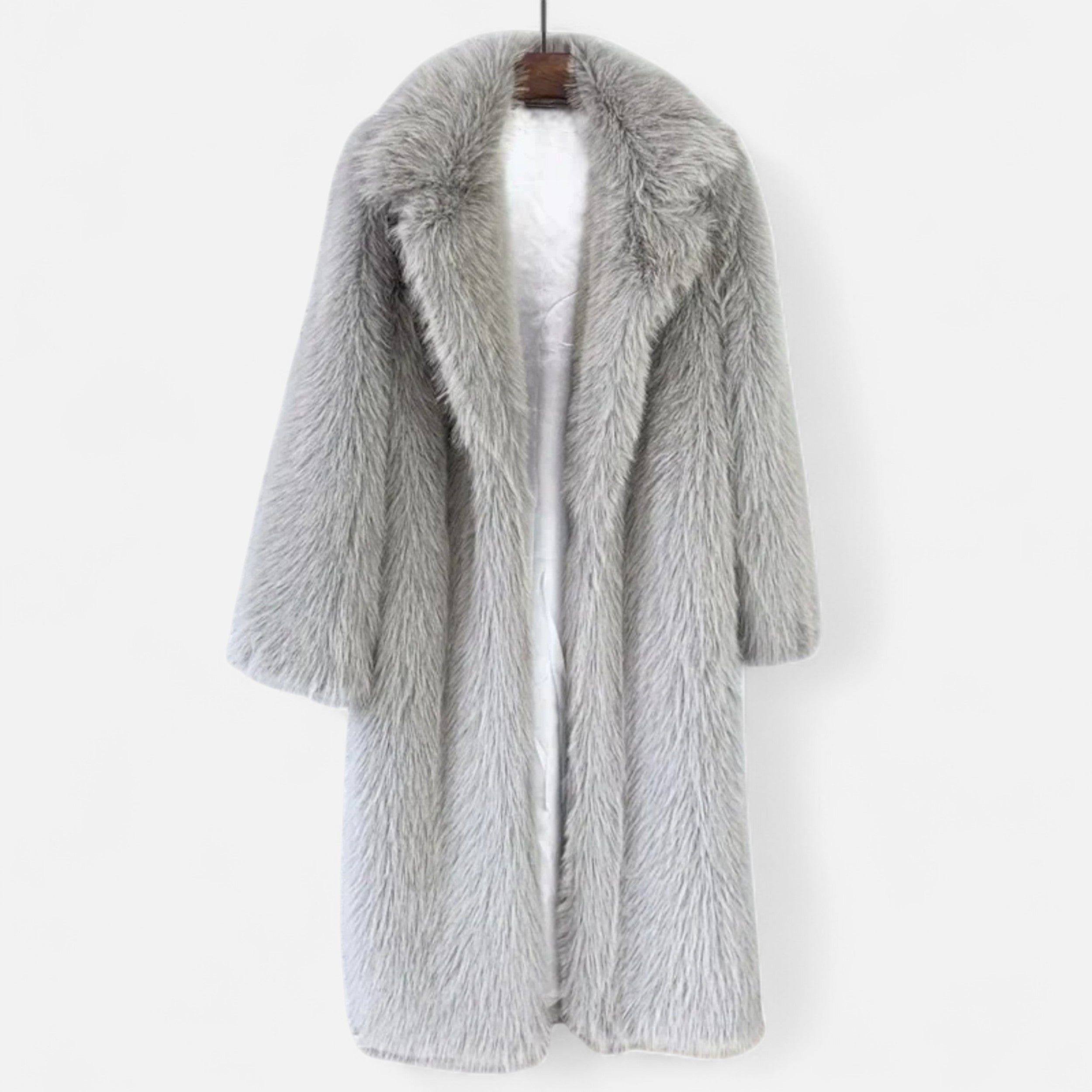 Fleur Destyle | Women’s Long Faux Fur Overcoat