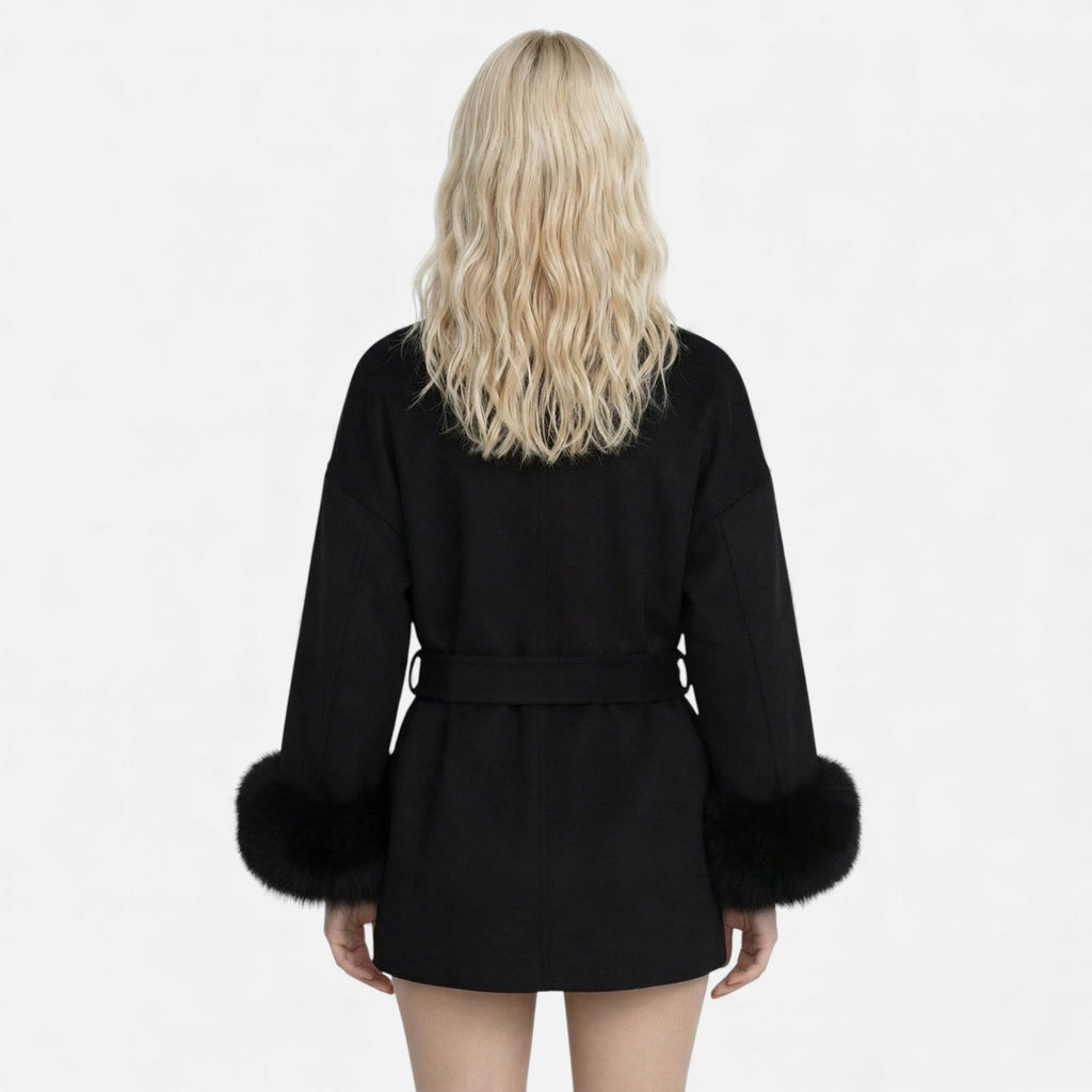 Fleur de Style | Manteau oversize en fausse fourrure pour femme Ruby Lily – Élégance Riviera