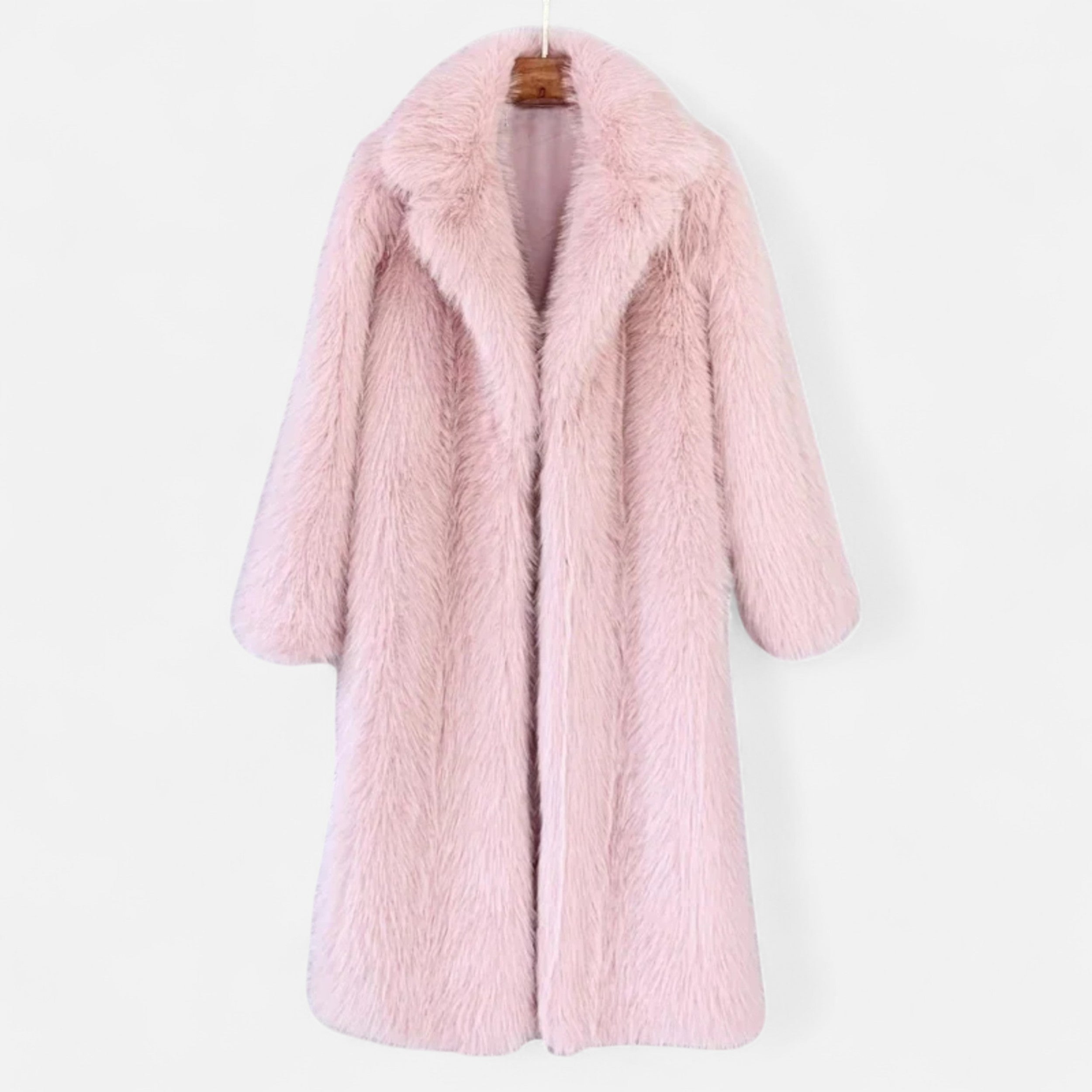 Fleur Destyle | Women’s Long Faux Fur Overcoat